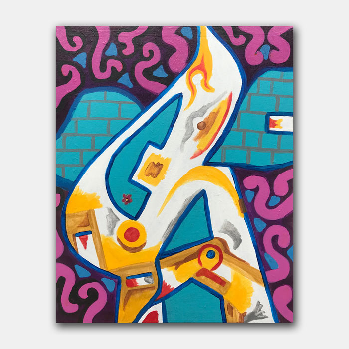 original acrylic painting by artist Mark McKinney