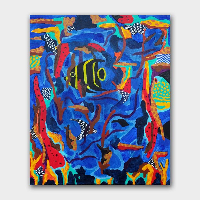 original acrylic on canvas painting by artist Mark McKinney