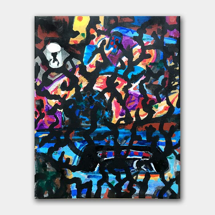 original acrylic on canvas painting by artist Mark McKinney