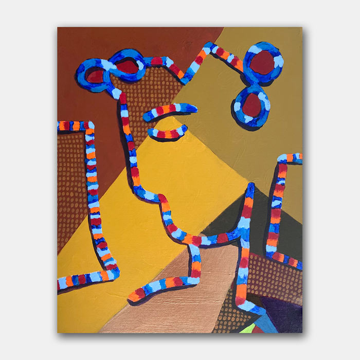 original acrylic on canvas painting by artist Mark McKinney