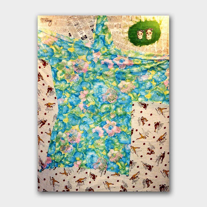 original mixed media painting by artist Mark McKinney