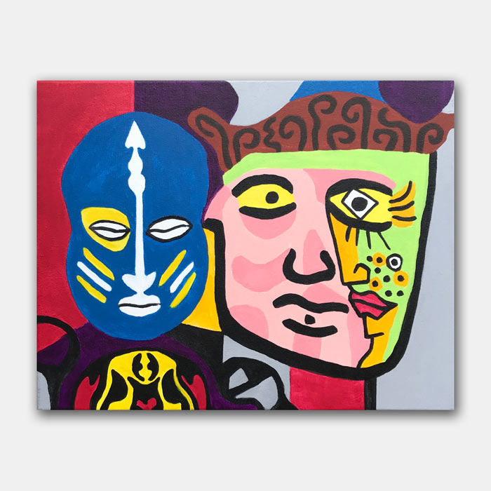 original acrylic on canvas painting by artist Mark McKinney