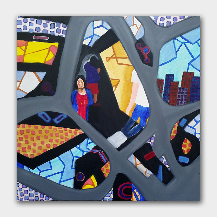 original acrylic on canvas painting by artist Mark McKinney