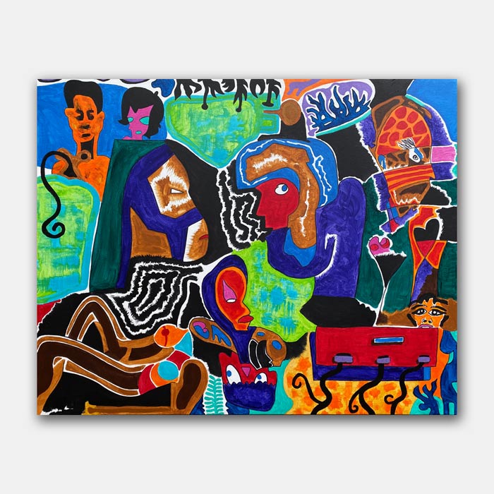 original acrylic on canvas painting by artist Mark McKinney