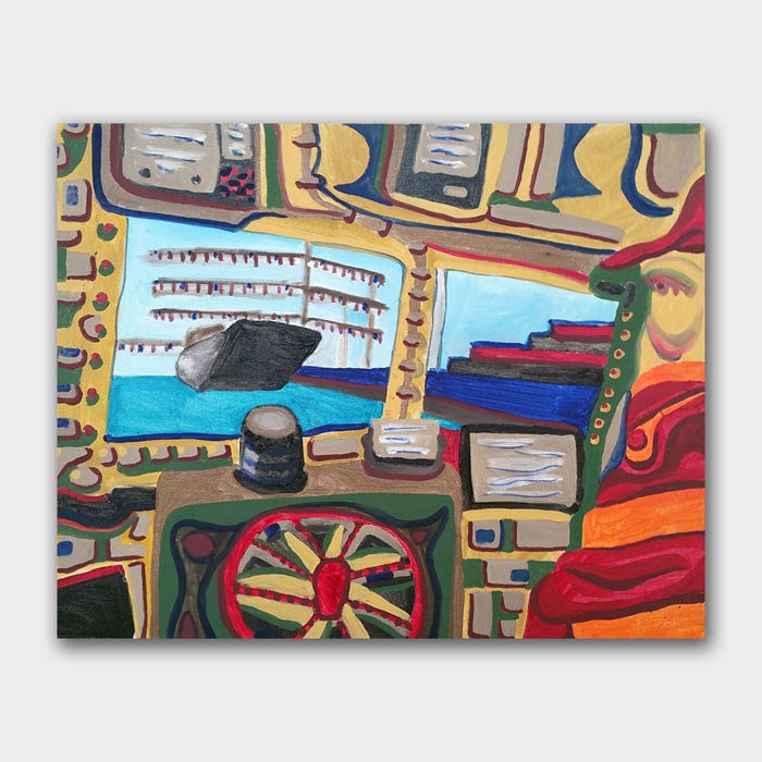 original acrylic on canvas painting by artist Mark McKinney