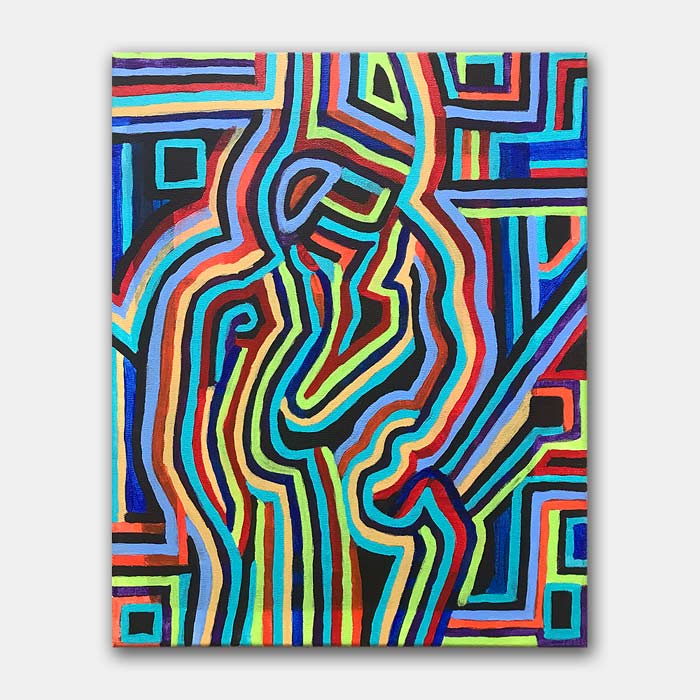 original acrylic on canvas painting by artist Mark McKinney