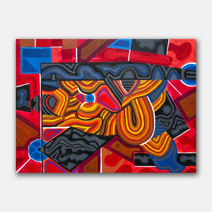 original acrylic on canvas painting by artist Mark McKinney