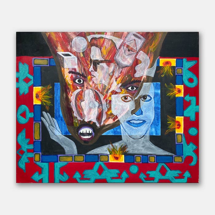 original acrylic on canvas painting by artist Mark McKinney