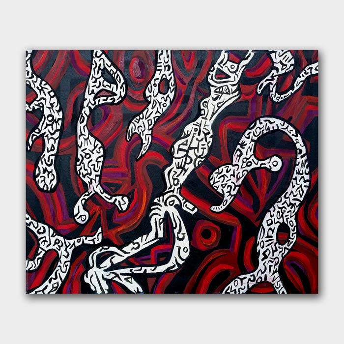 original abstract painting by artist Mark McKinney