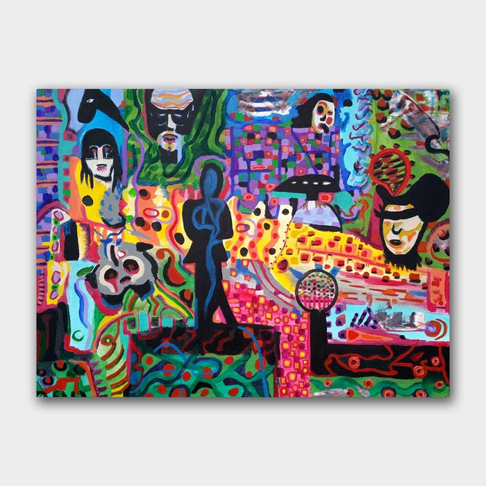 original acrylic on canvas painting by artist Mark McKinney