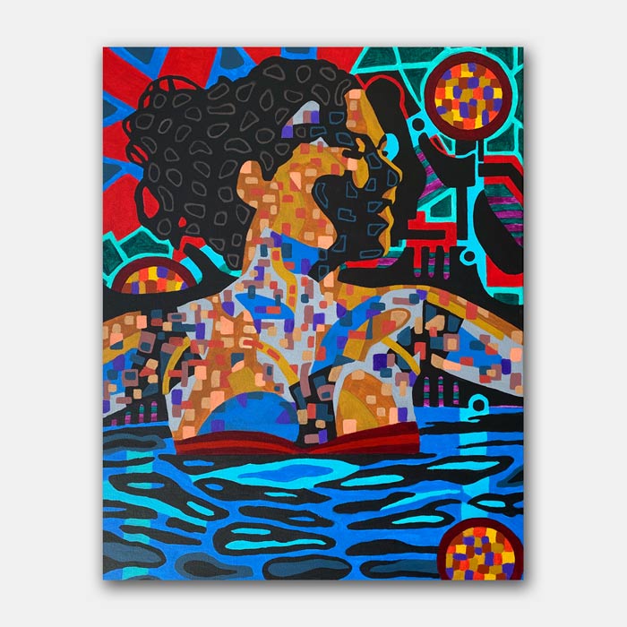 original acrylic on canvas painting by artist Mark McKinney