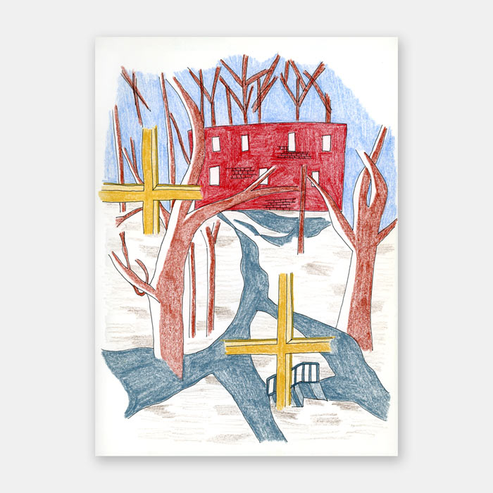 sketchbook drawing on paper by Mark McKinney