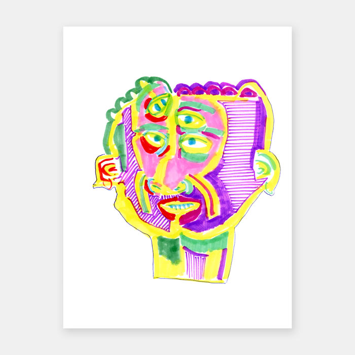 original sketchbook drawing by artist Mark McKinney