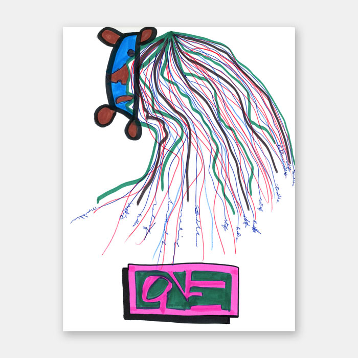 original sketchbook drawing by artist Mark McKinney