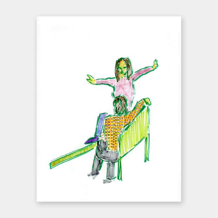 original sketchbook drawing by artist Mark McKinney