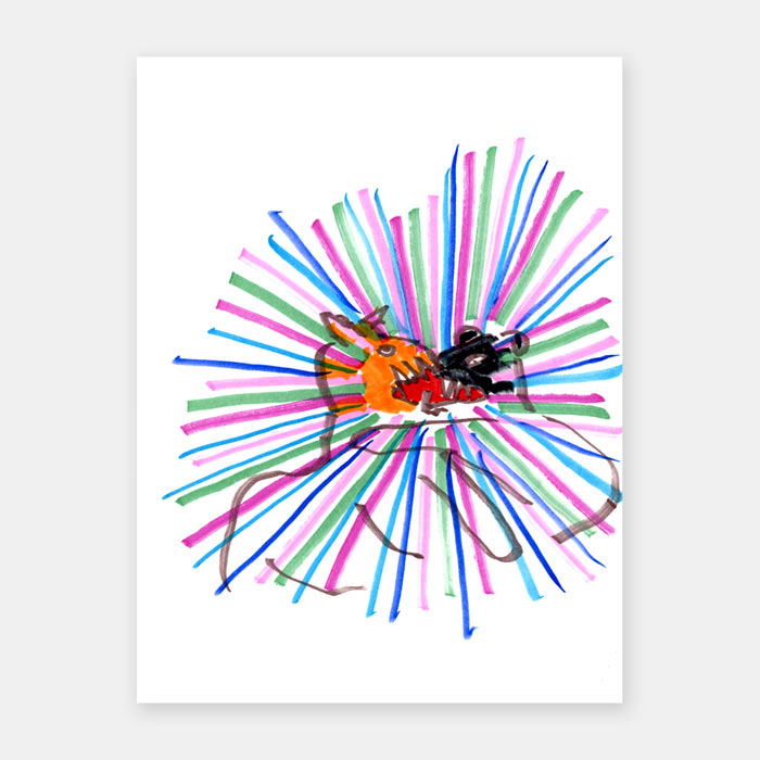 original sketchbook drawing by artist Mark McKinney