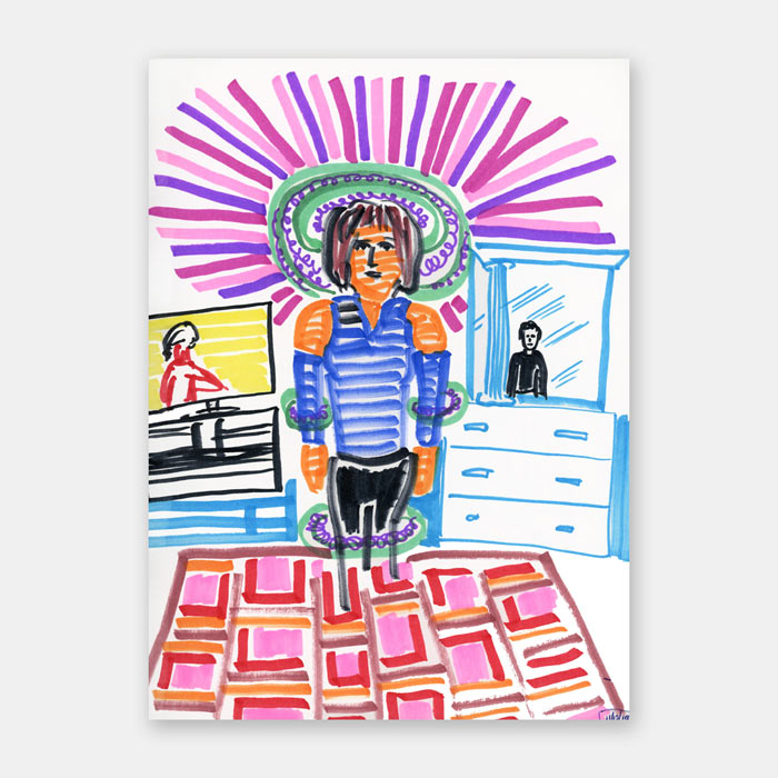 original art work drawing by artist Mark McKinney