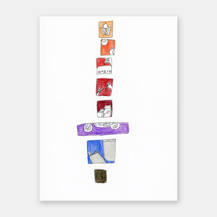 original sketchbook drawing by artist Mark McKinney