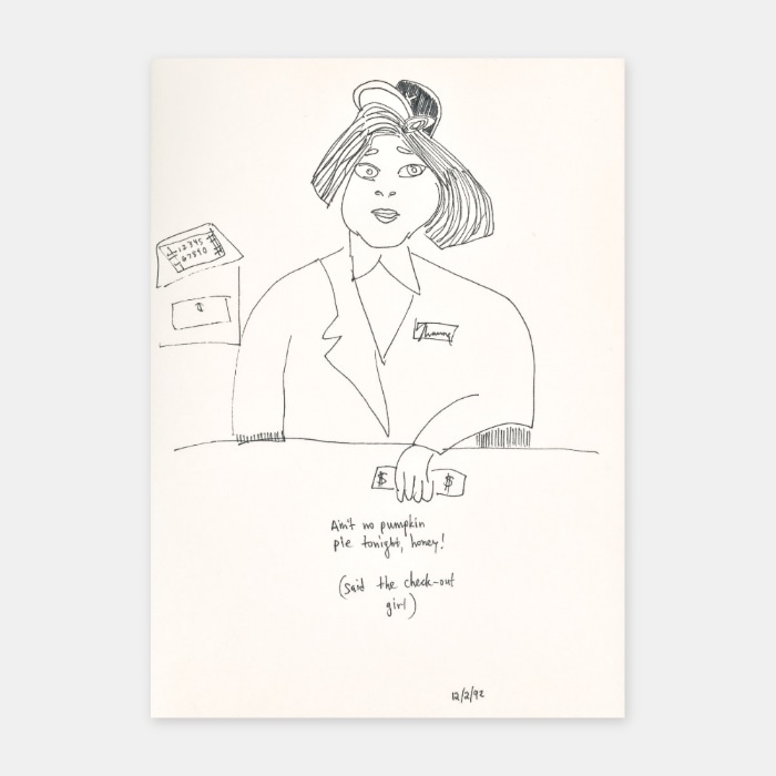 sketchbook drawing by artist Mark McKinney