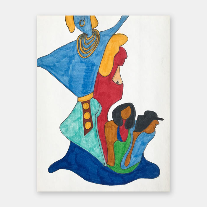 original drawing by artist Mark McKinney