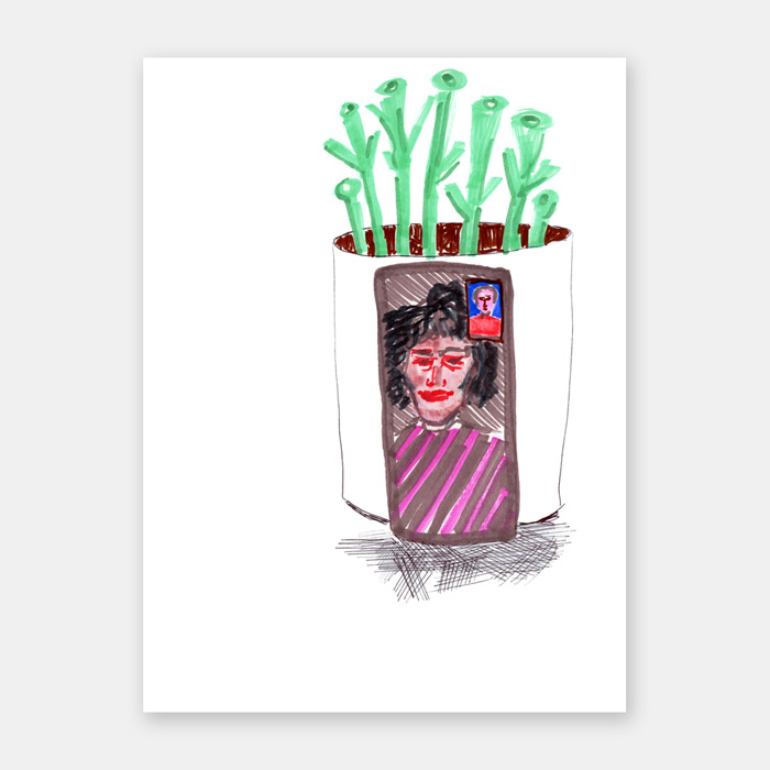 original sketchbook drawing by artist Mark McKinney