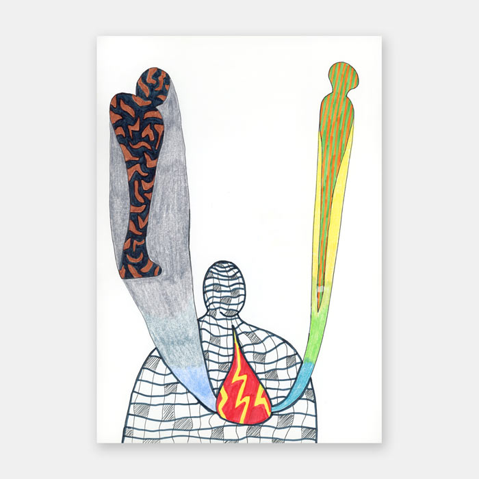 original sketchbook drawing by artist Mark McKinney