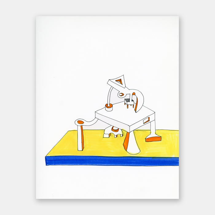 original sketchbook drawing by artist Mark McKinney