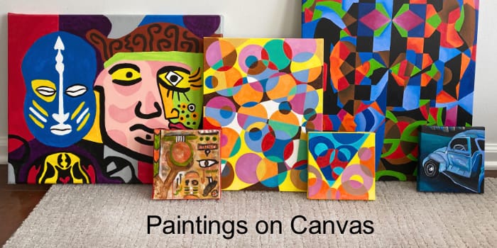 paintings on canvas by Mark McKinney