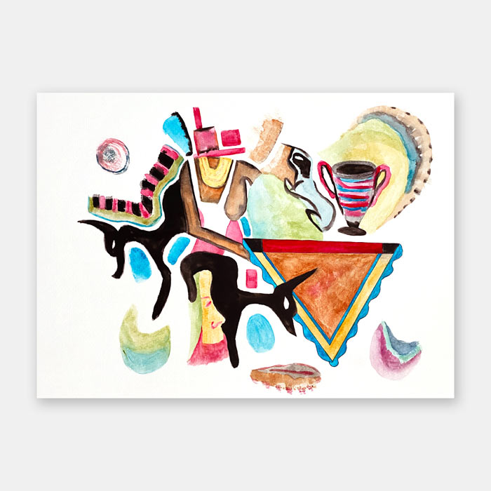 watercolor painting by artist Mark McKinney