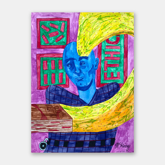 original watercolor painting by artist Mark McKinney