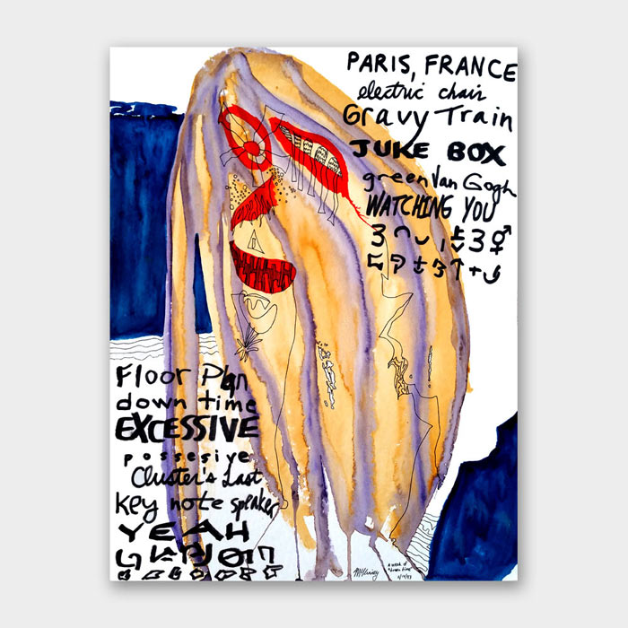 original watercolor painting by artist Mark McKinney