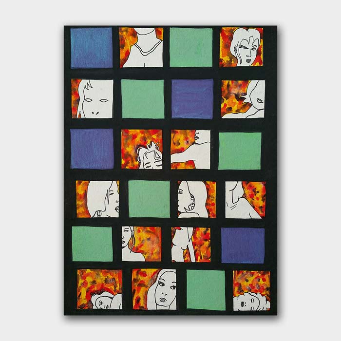 original watercolor painting by artist Mark McKinney