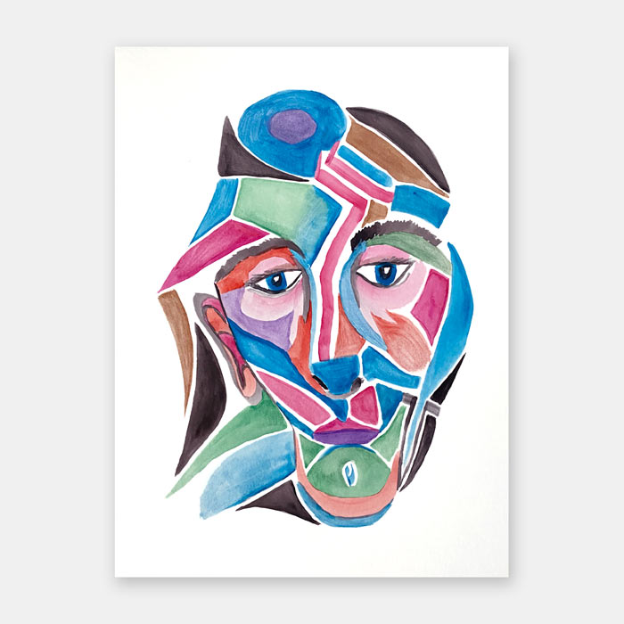 watercolor painting on paper by Mark McKinney