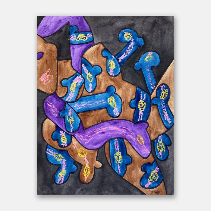 original watercolor painting by artist Mark McKinney