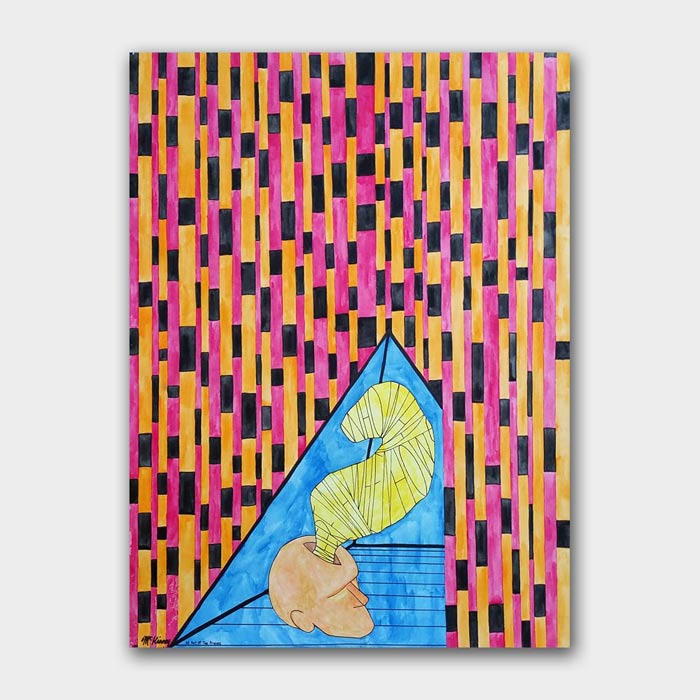 original watercolor painting by artist Mark McKinney