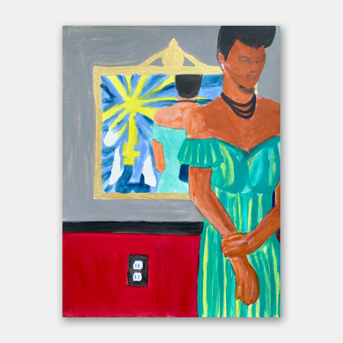 acrylic on paper painting by Mark McKinney