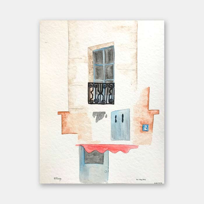 original watercolor painting by artist Mark McKinney