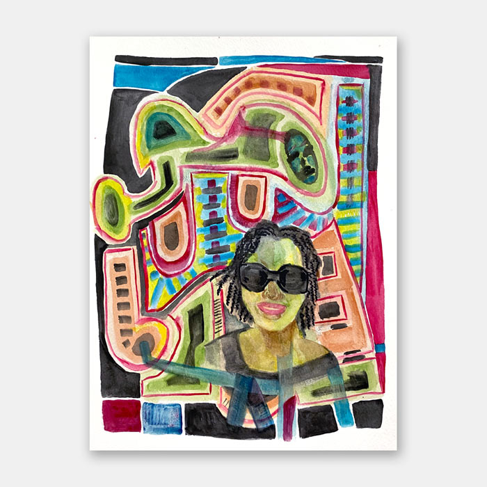 watercolor painting by artist Mark McKinney