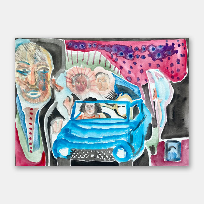 watercolor painting on paper by Mark McKinney