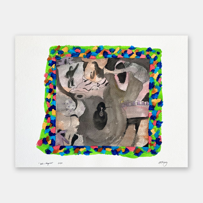 watercolor painting by Mark McKinney