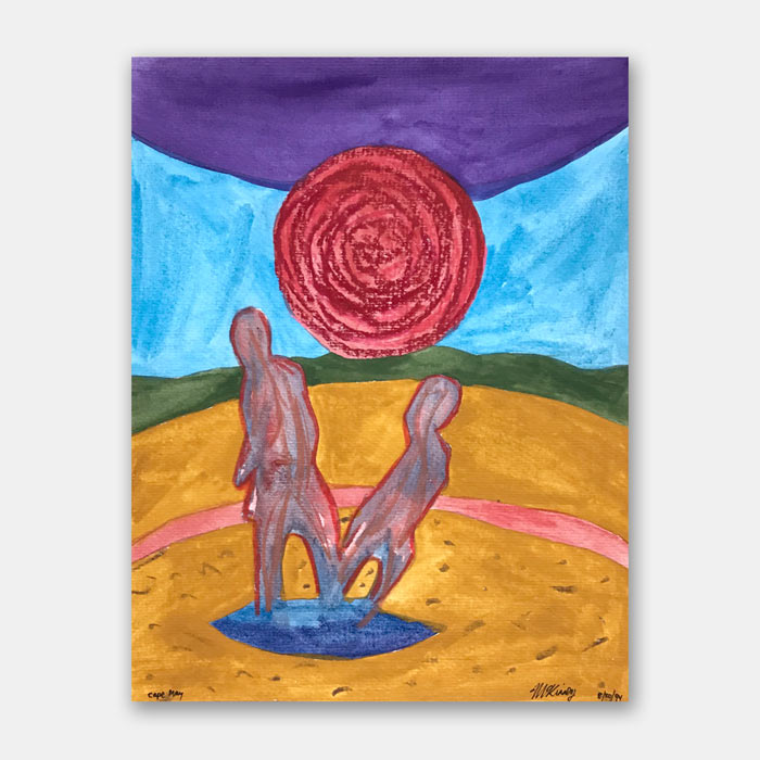 original watercolor painting by artist Mark McKinney