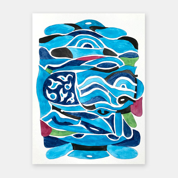 watercolor painting by artist Mark McKinney