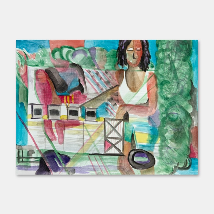 original watercolor painting by artist Mark McKinney