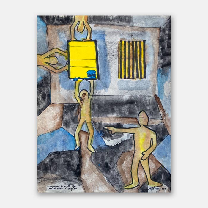 original watercolor painting by artist Mark McKinney