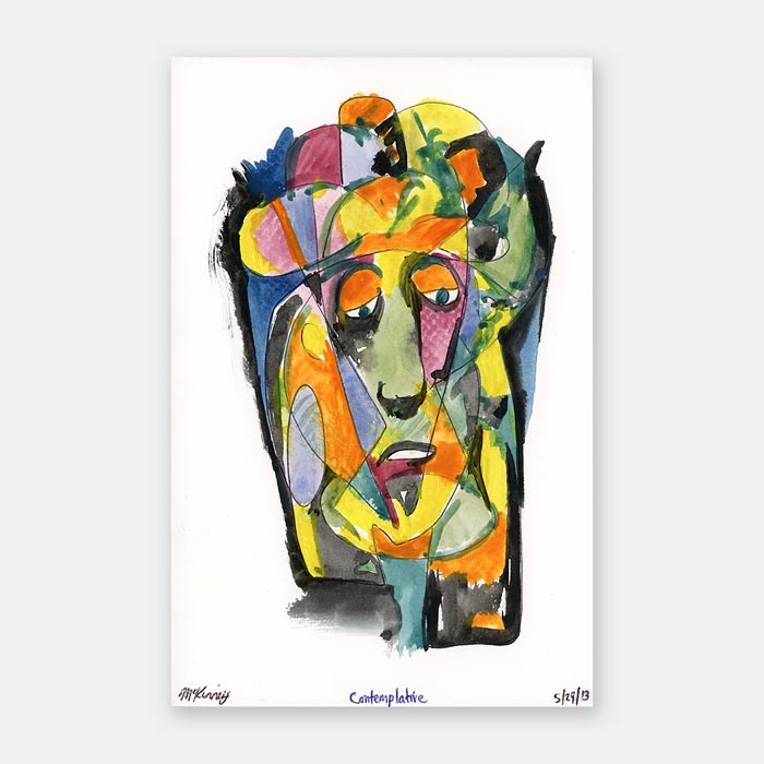 watercolor painting by artist Mark McKinney