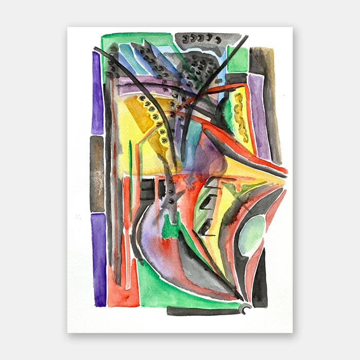 watercolor painting by artist Mark McKinney