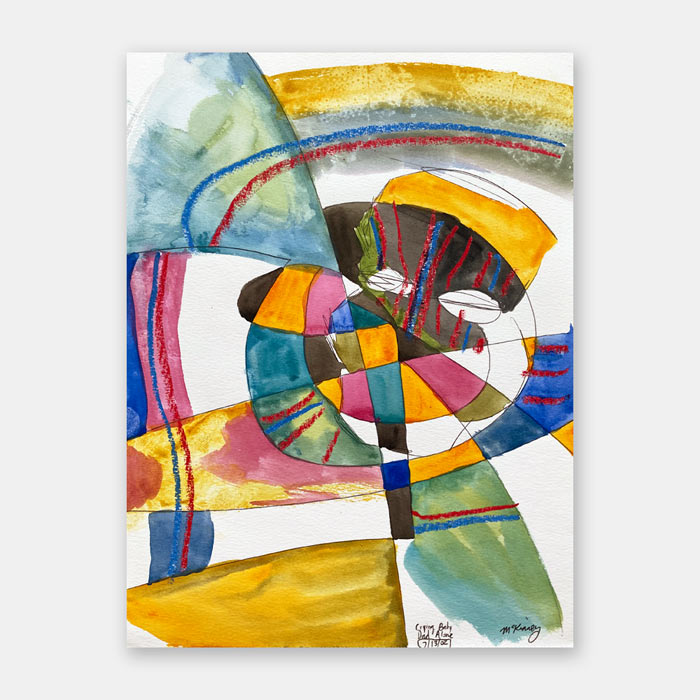 original watercolor painting by artist Mark McKinney