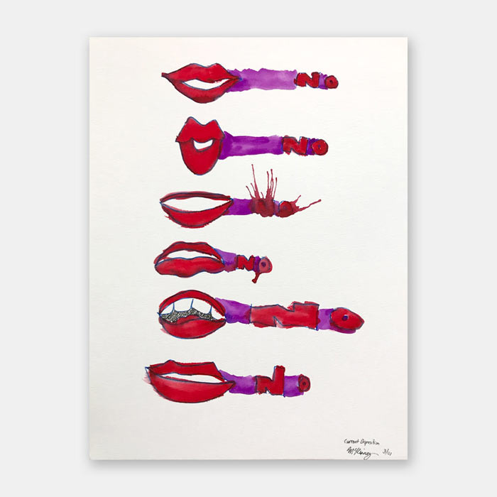 original watercolor painting by artist Mark McKinney