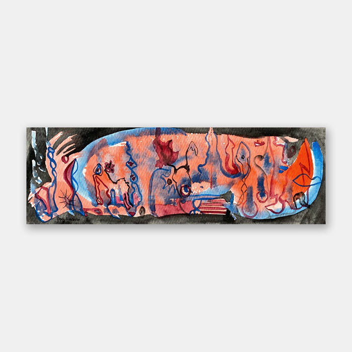 watercolor painting by Mark McKinney