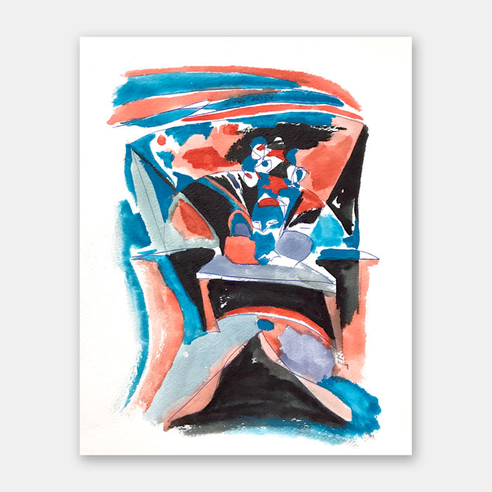 watercolor painting by artist Mark McKinney